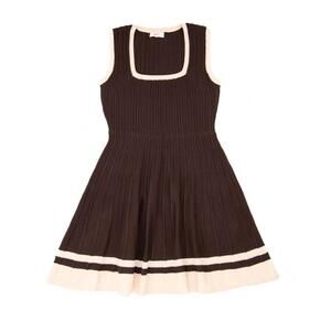 NEW 8APART women carla knit dress in brown